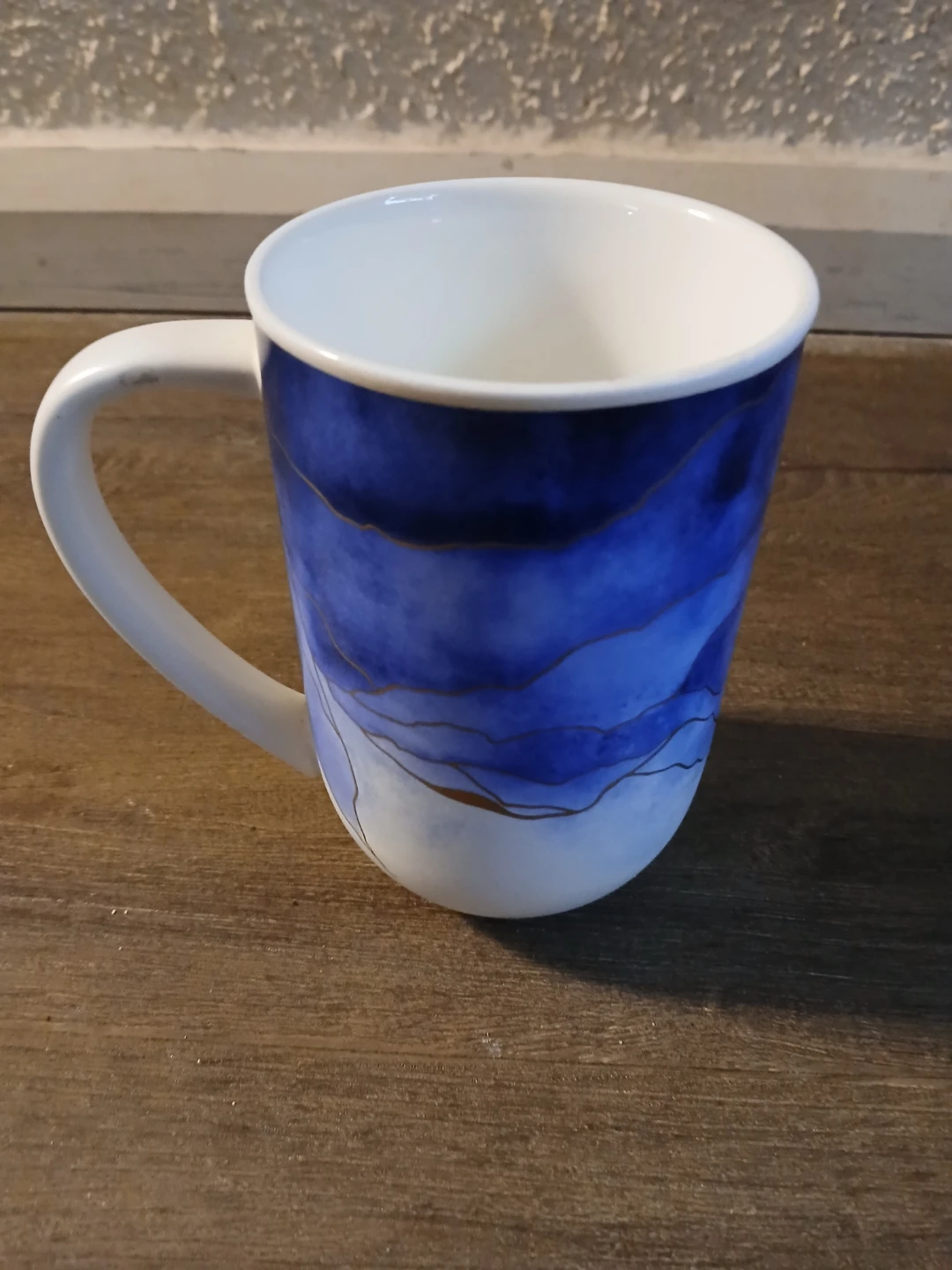 Blue Watercolor Design Mug
