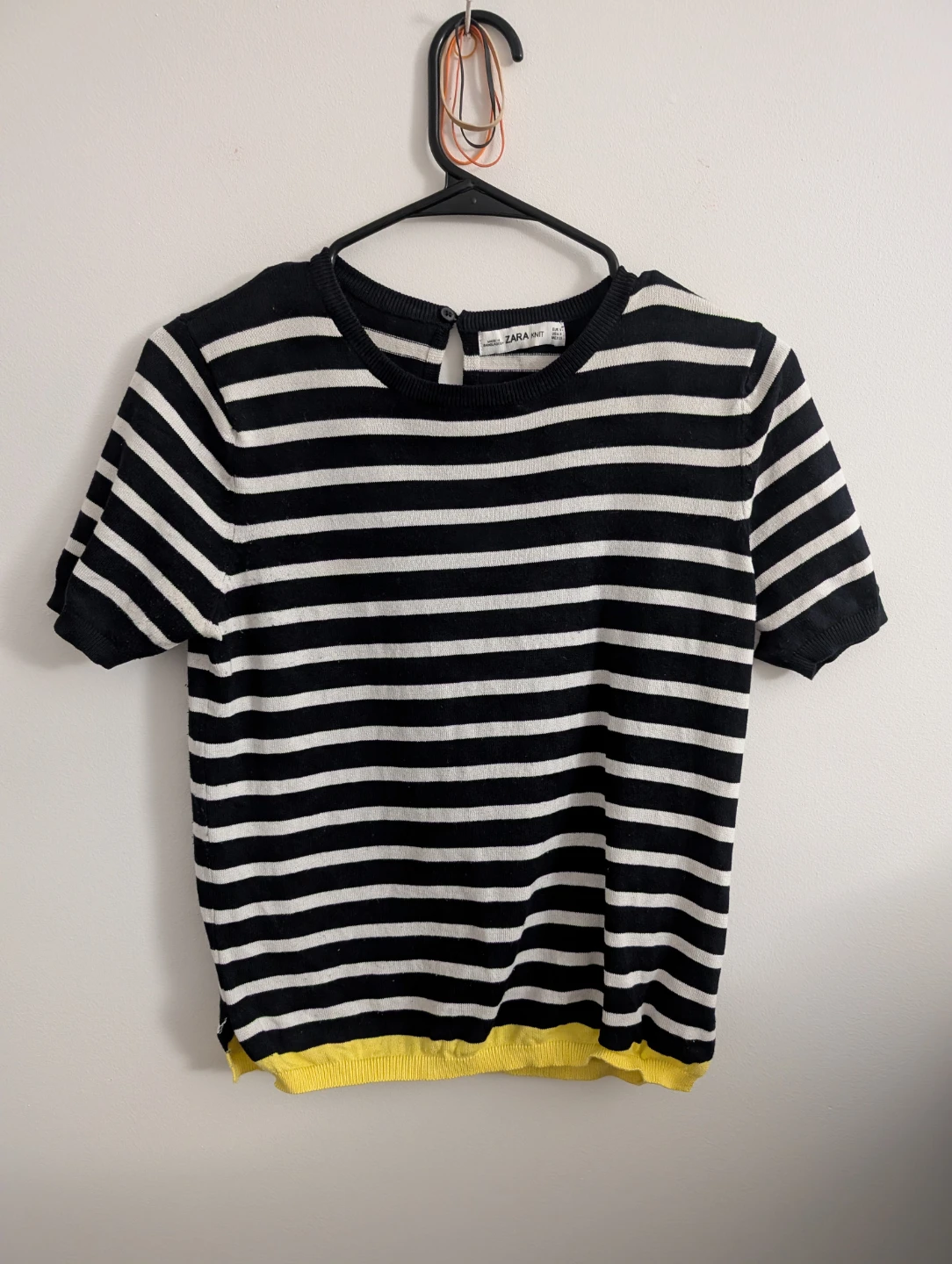 Zara Knit Striped Sweater Jumper Top ptp 18"