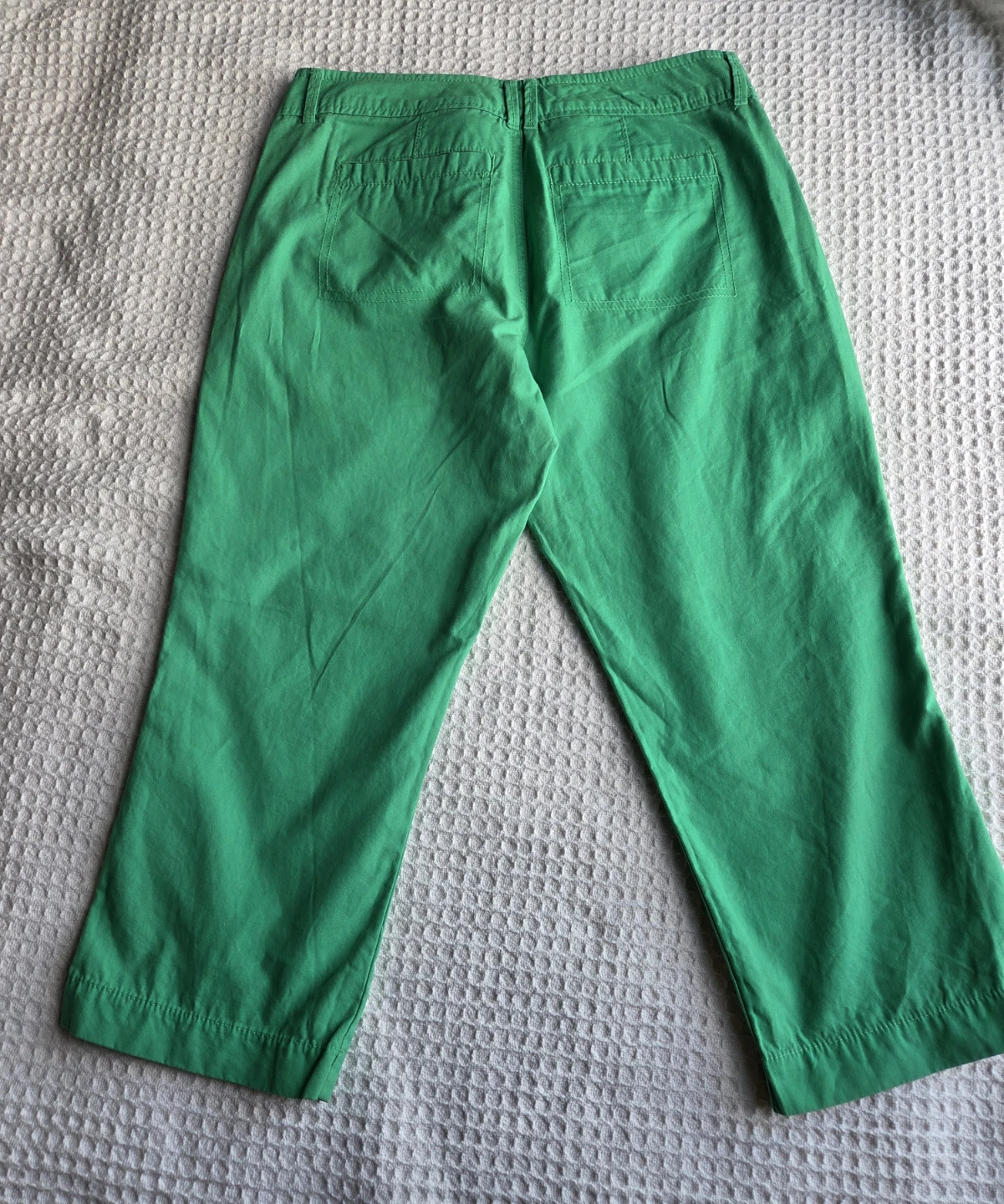 Old Navy Green 4-Pocket Cropped Pants Size 4 - photo 2