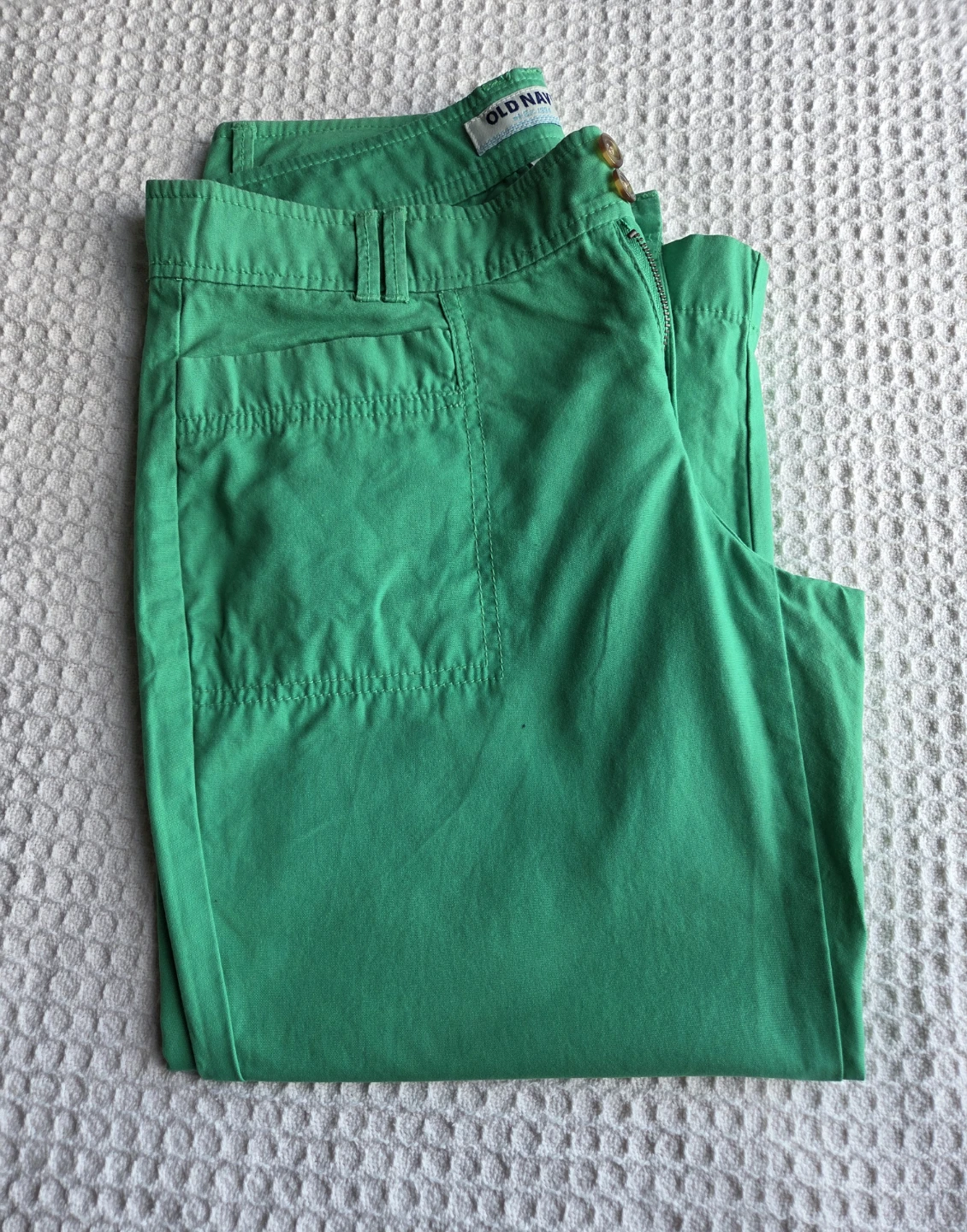 Old Navy Green 4-Pocket Cropped Pants Size 4 - photo 4