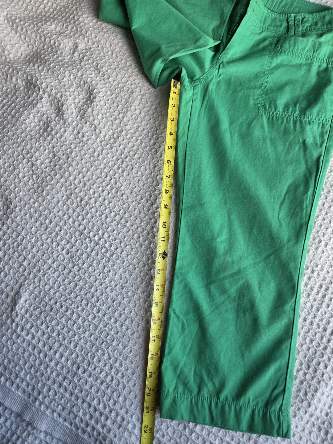 Old Navy Green 4-Pocket Cropped Pants Size 4 - photo 5