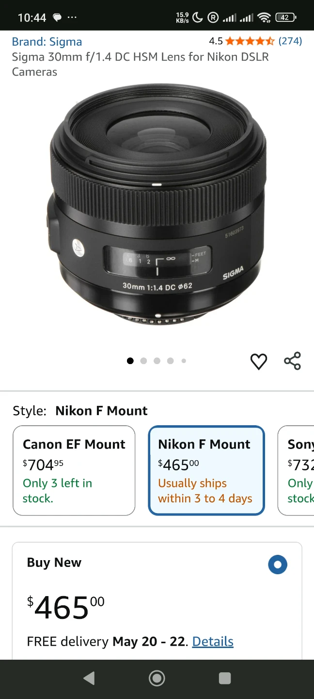Sigma 30mm f/1.4 DC HSM Lens for Nikon F Mount - photo 5