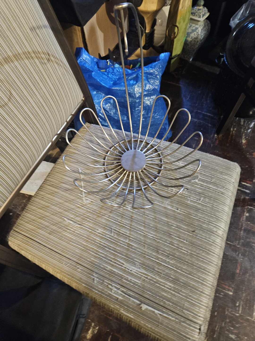 Silver Metal Wire Fruit Basket - photo 4