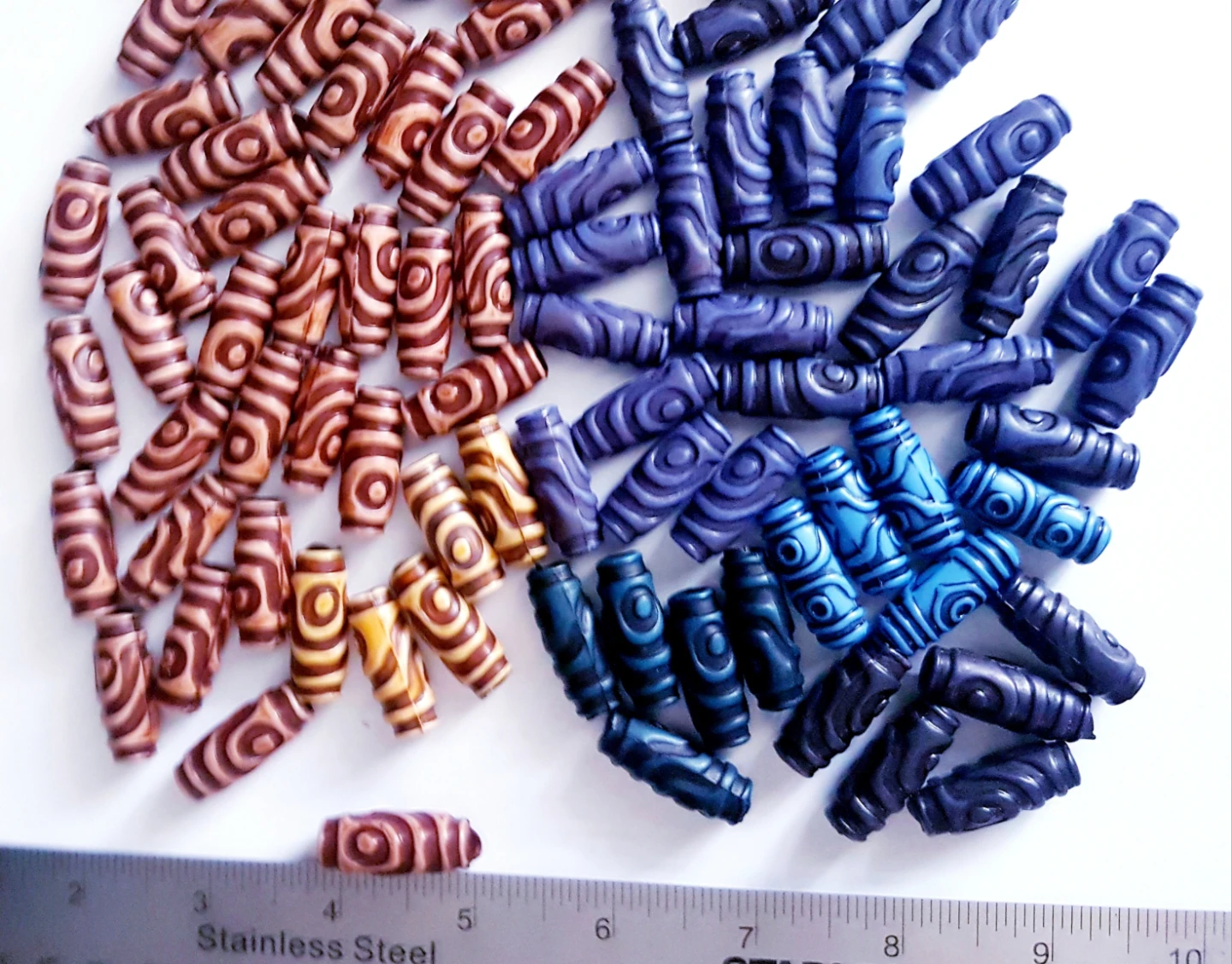 Mixed lot of 70 of large beads - photo 3