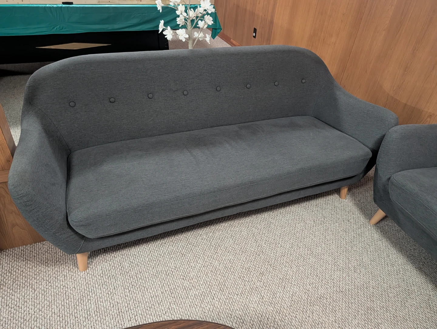 Dark Grey Three-Seater Sofa - photo 3