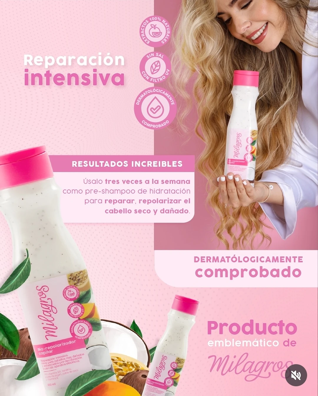 Milagros Bio-Repolarizador Capilar Hair Treatment - photo 3