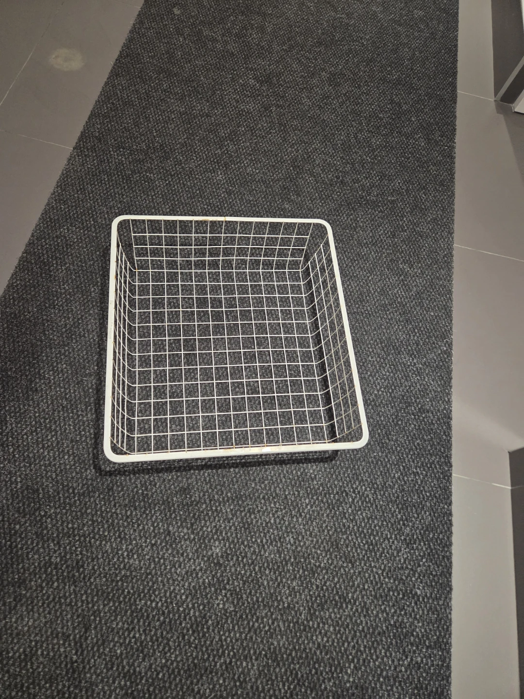 White Wire Storage Basket - photo 2