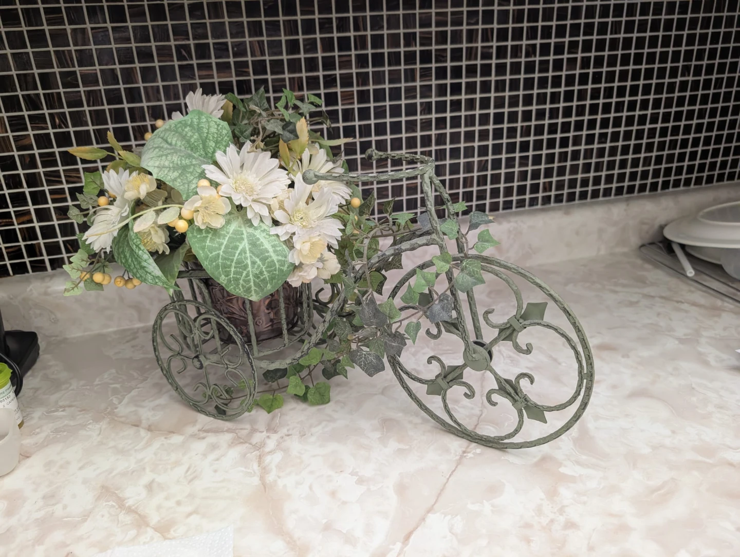 Decorative Bicycle Flower Basket - photo 4