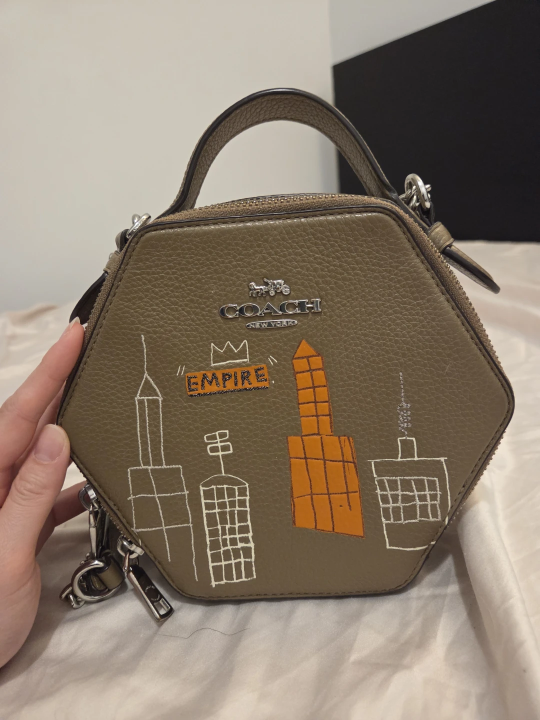 Coach Hexagonal Bag with New York City Graphic