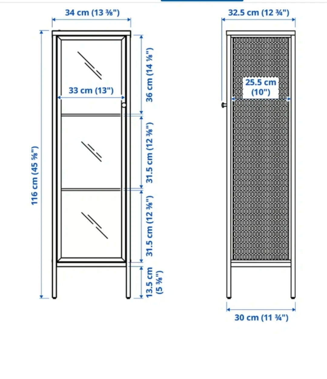 IKEA BAGGEBO Glass-door cabinet - photo 3