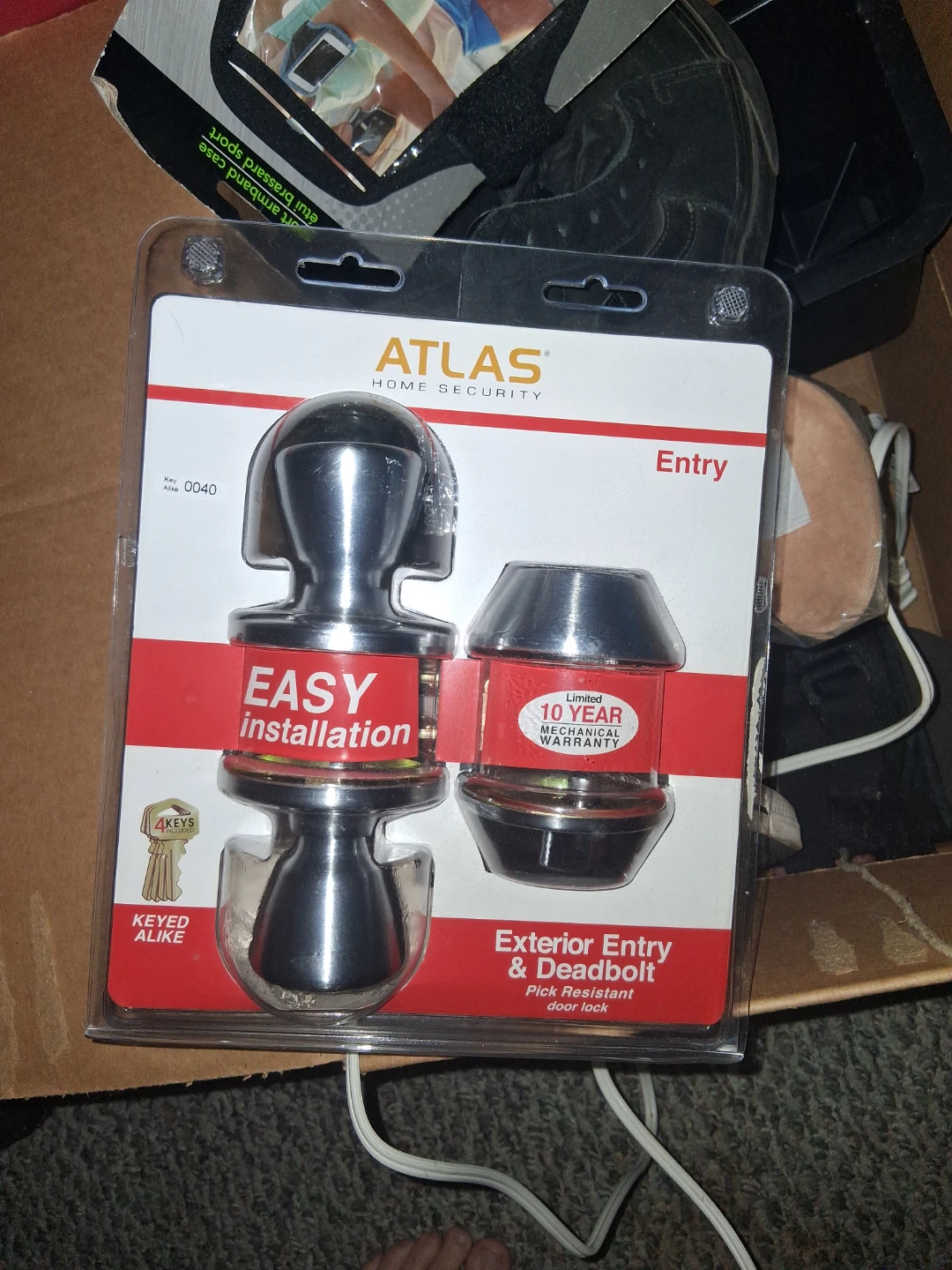 Atlas Home Security Exterior Entry & Deadbolt Lock Set