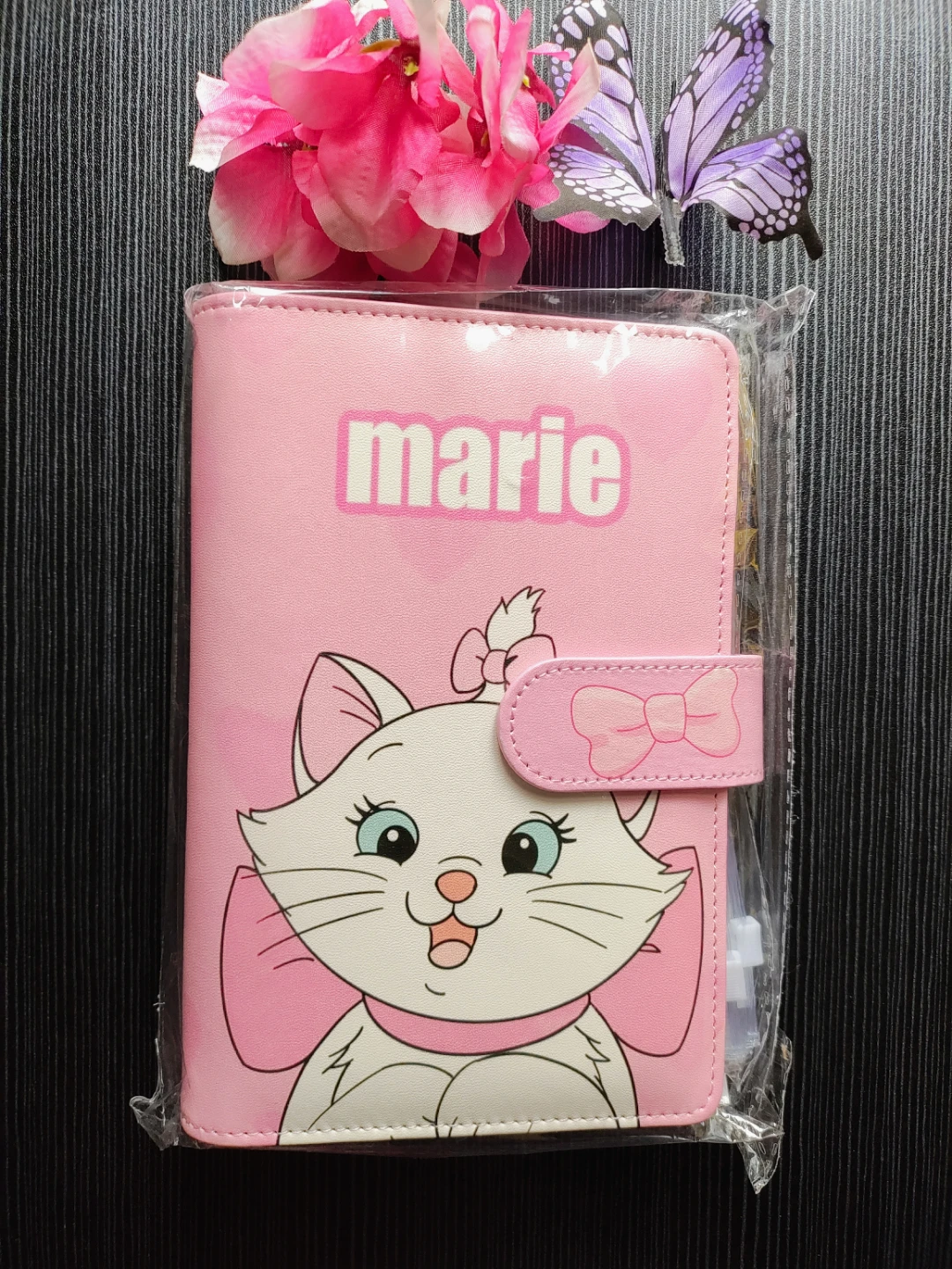 Pink Marie Cat Budget Planner Binder