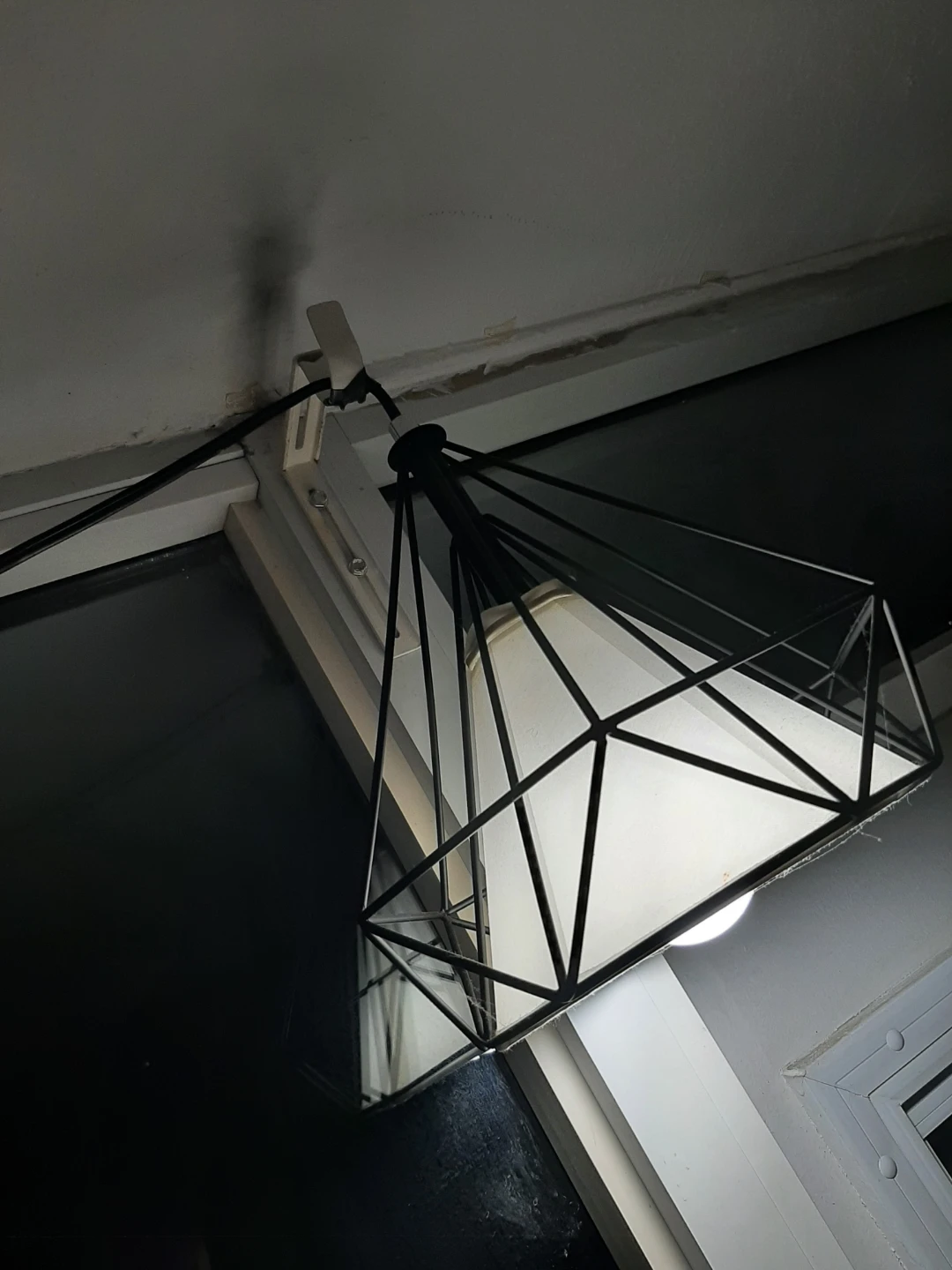 Modern Geometric Plug-In Pendant Light (with Bulb) - photo 2