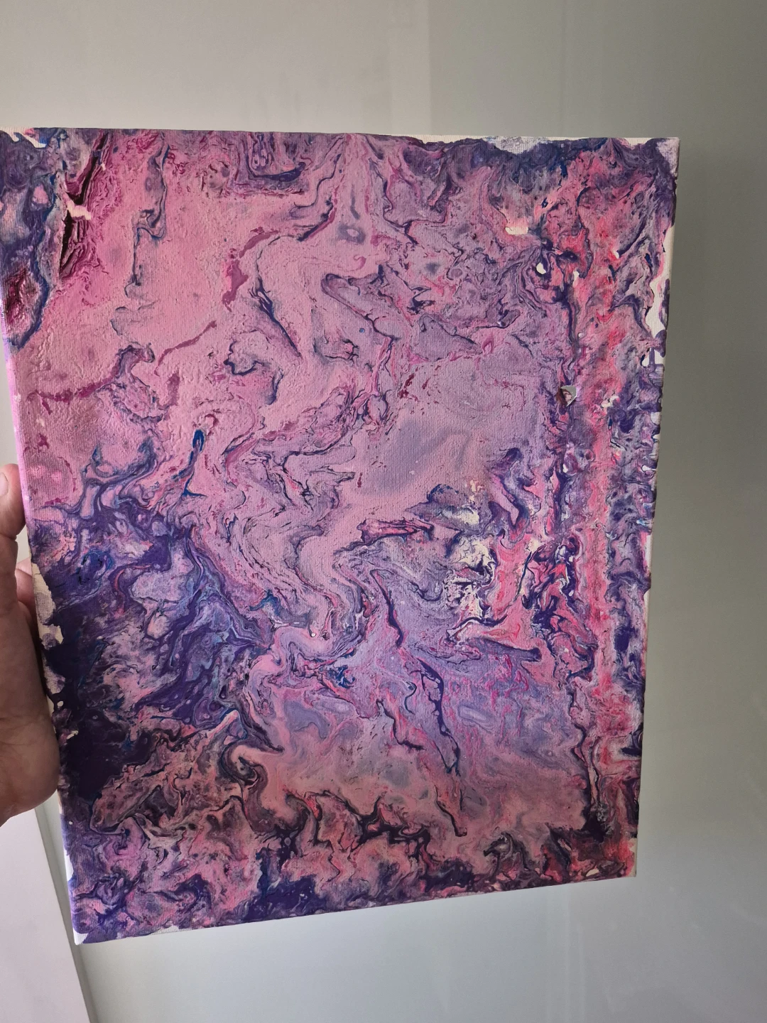Abstract Art Painting Pink Purple Swirls