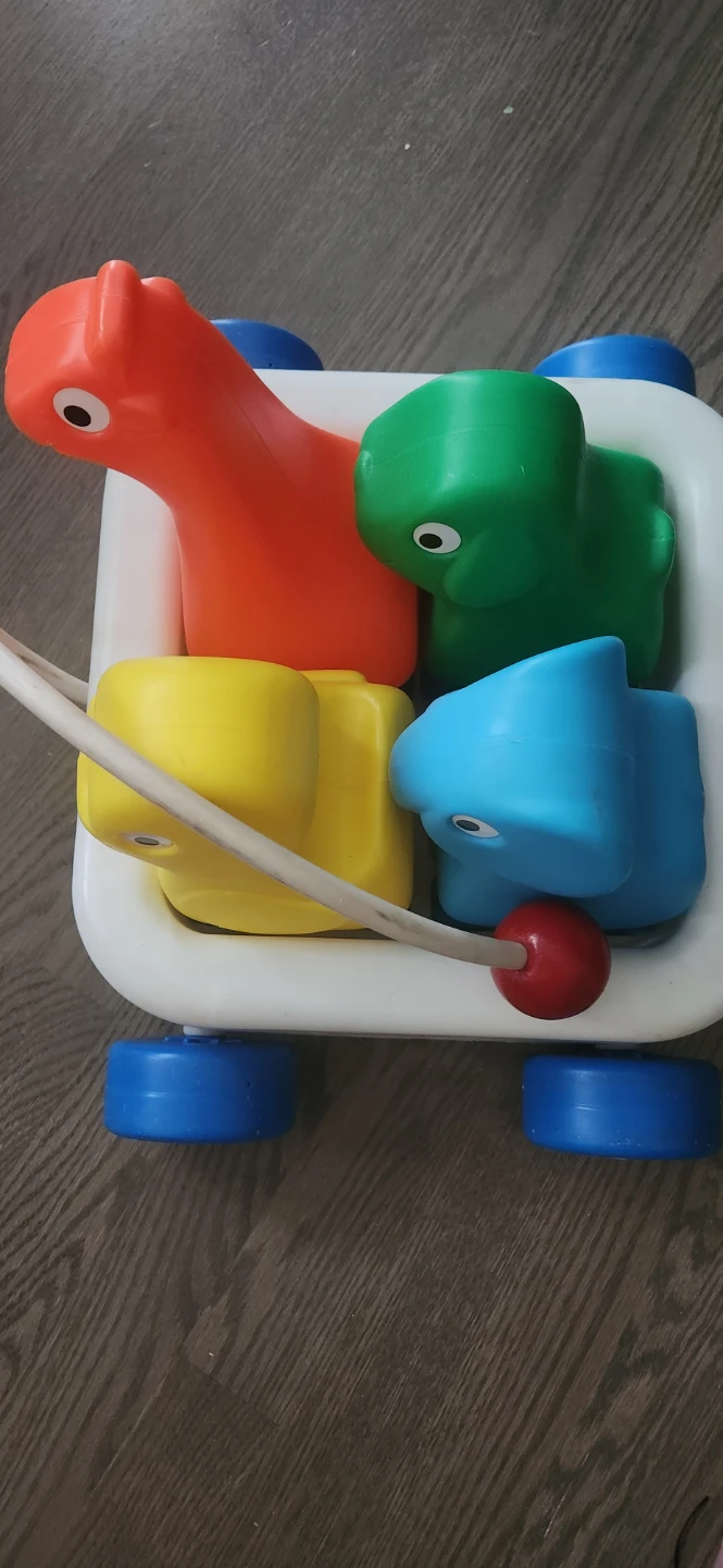 Vintage Little Tikes Rolling Safari Pull along Wagon Toy - photo 2