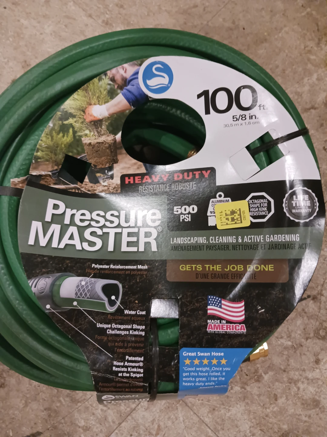Swan Pressure Master 100 ft. Heavy Duty Garden Hose - photo 3