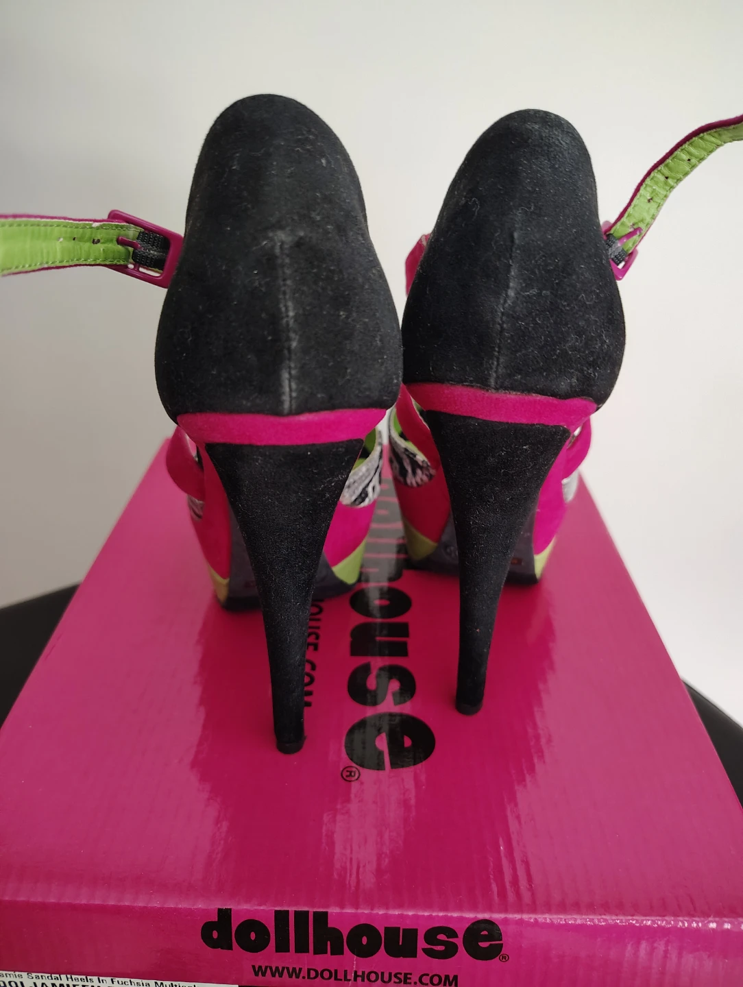Dollhouse Jamie Sandal Heels in Fuchsia Multicolor - photo 4