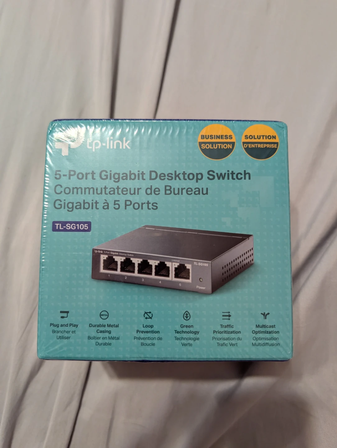 TP-Link TL-SG105 5 Port Ethernet Switch (Brand New, Sealed)