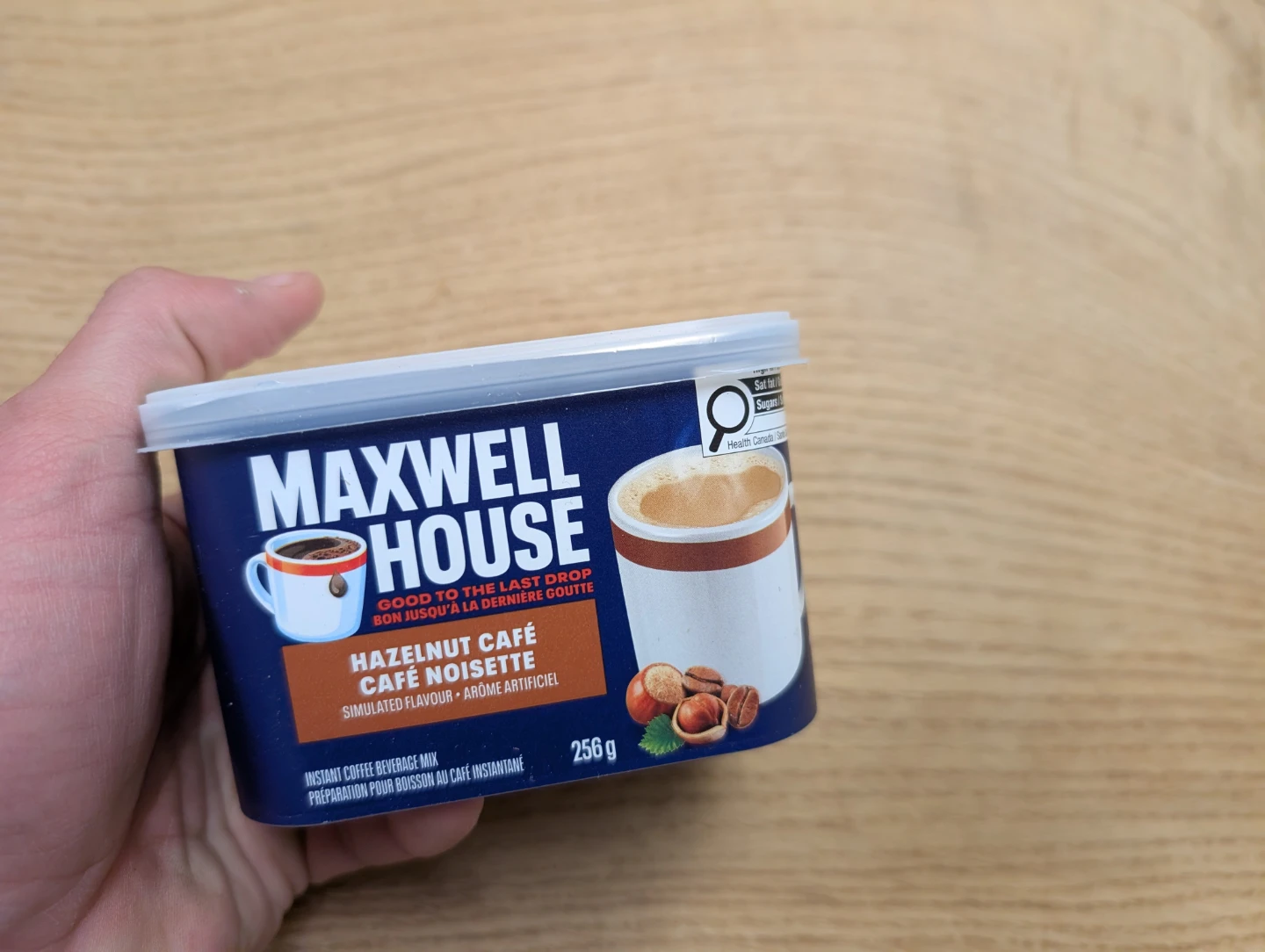 Maxwell House Hazelnut Cafe Instant Coffee Beverage Mix 256g