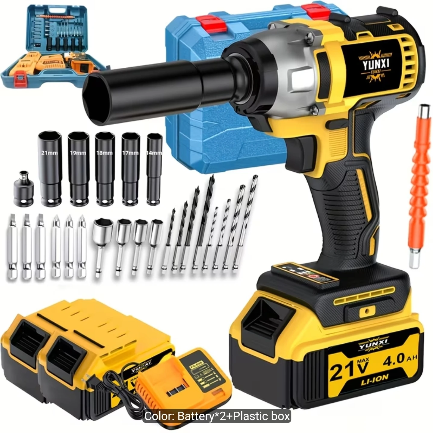 YUNXI Cordless Impact Wrench Kit - photo 2