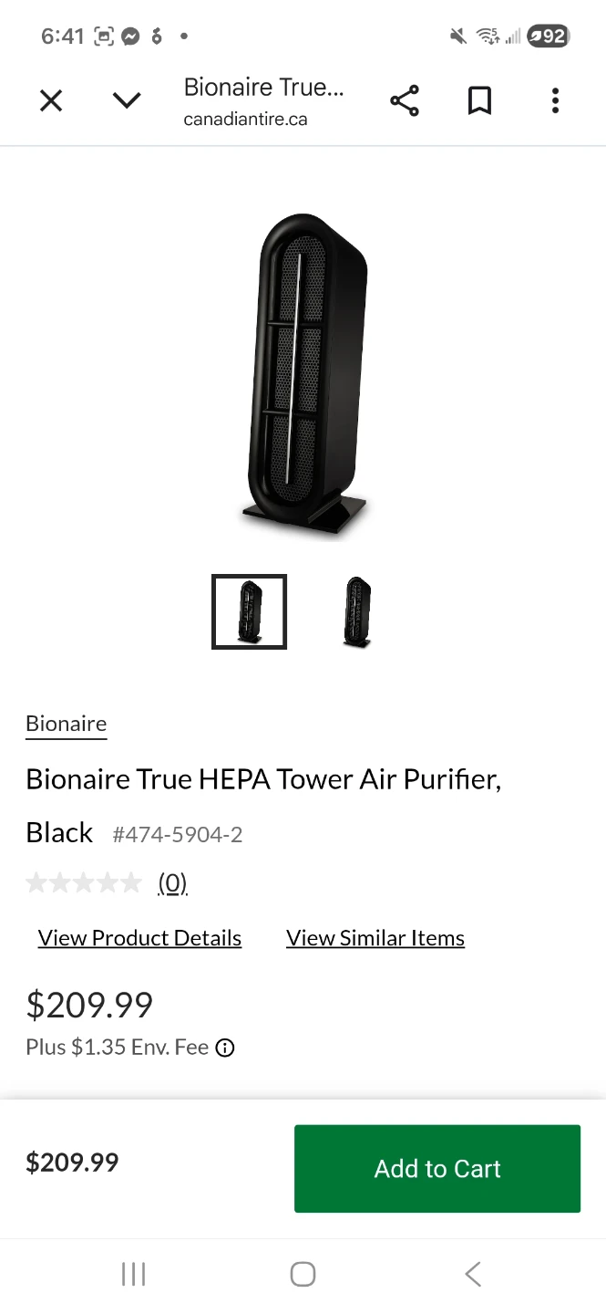 Bionaire True HEPA Tower Air Purifier - photo 3