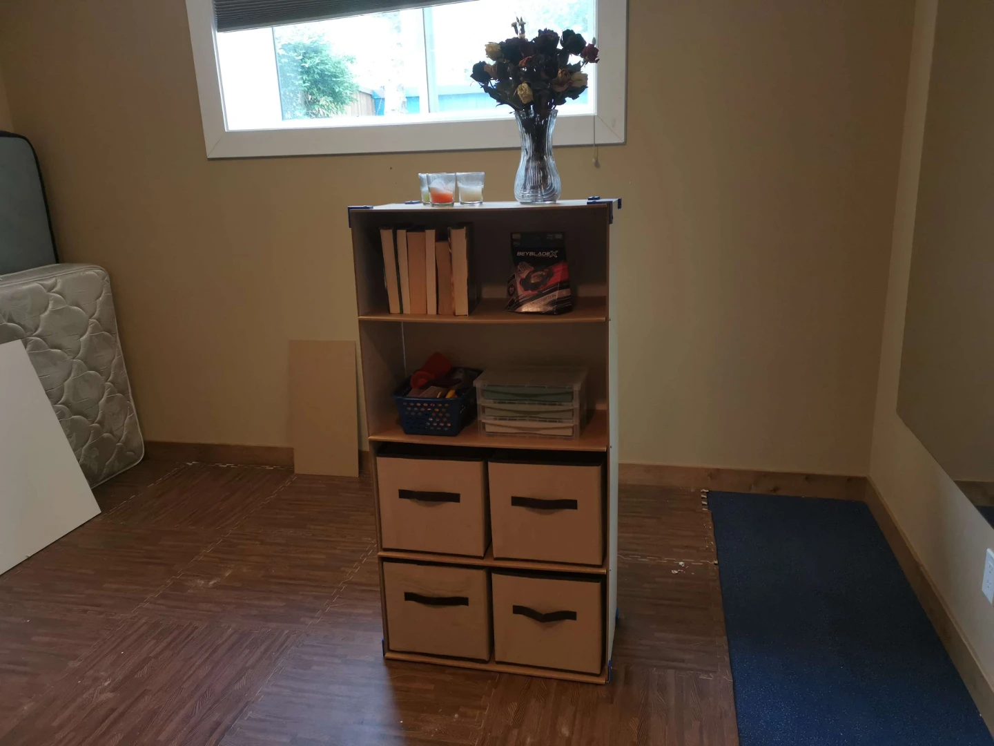 Storage Shelf with Fabric Storage Bins - photo 2