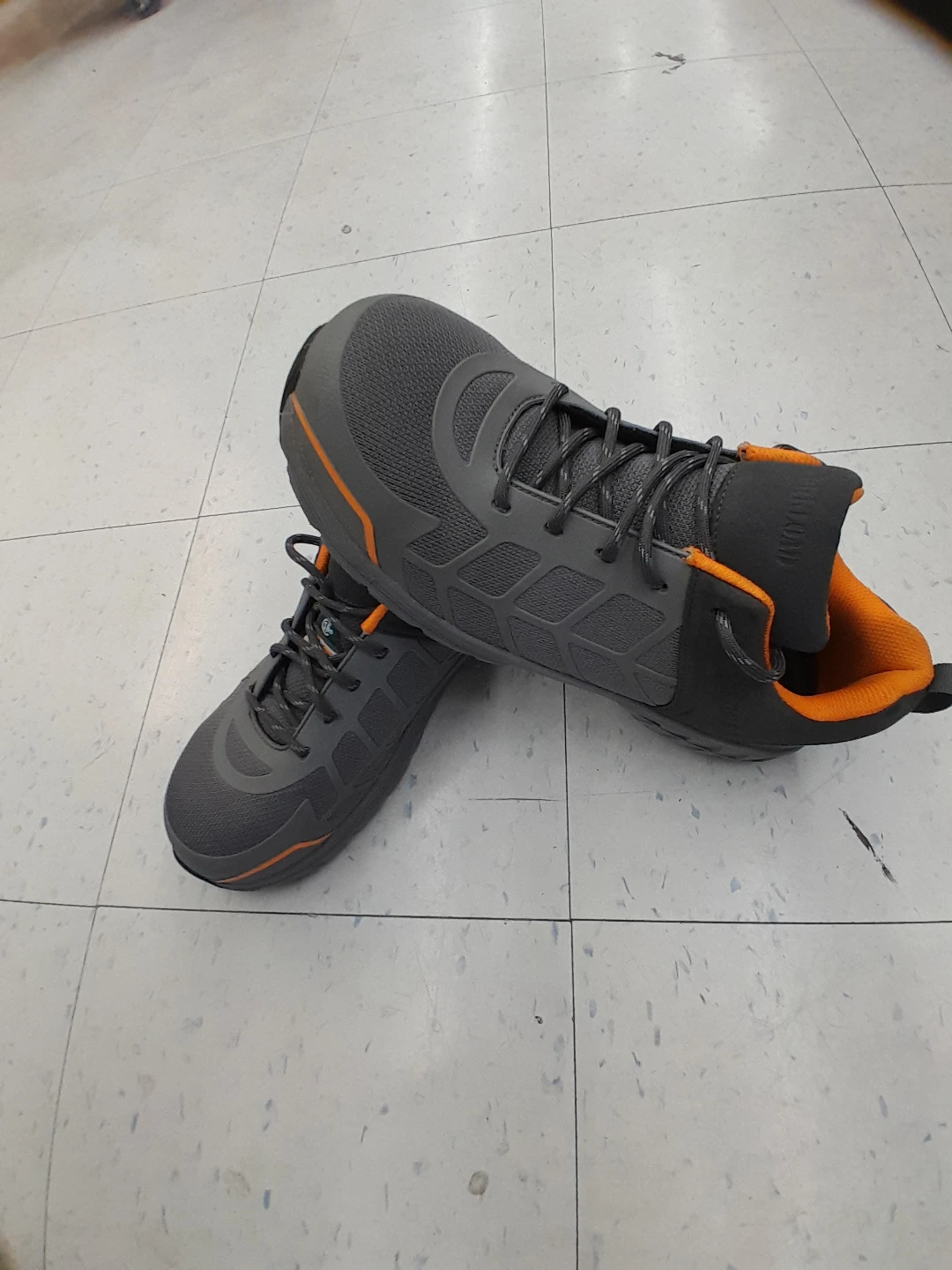 Safety Shoes Grey/Orange Original Workload  Size 10.5