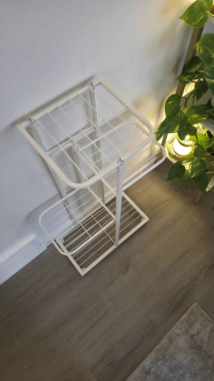 White 4-Tier Metal Plant Stand - photo 3
