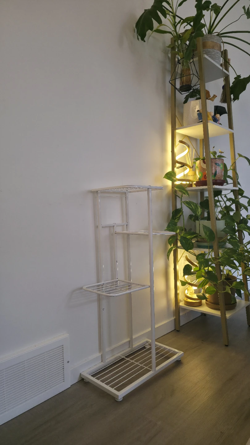 White 4-Tier Metal Plant Stand - photo 4