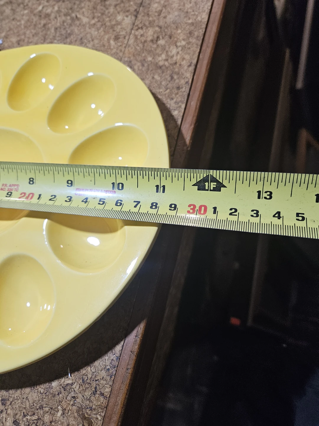 Yellow 12 Egg Holder Tray Dish - photo 5
