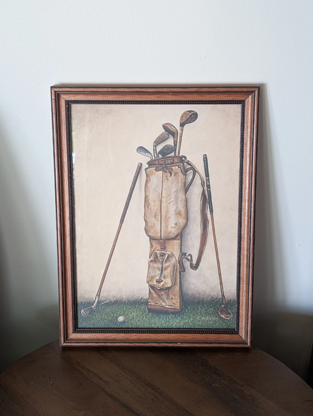 Framed Golf Scene Wall Art