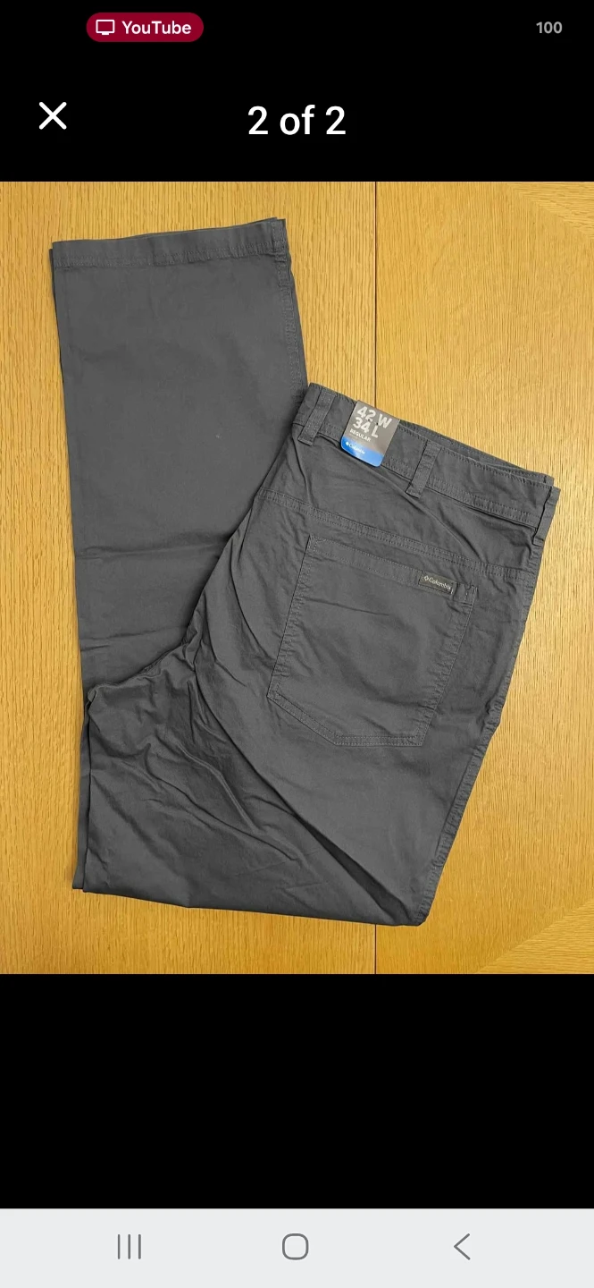 NWT Men's Columbia Rapid Rivers Pants Graphite colour.  42x34. - photo 4