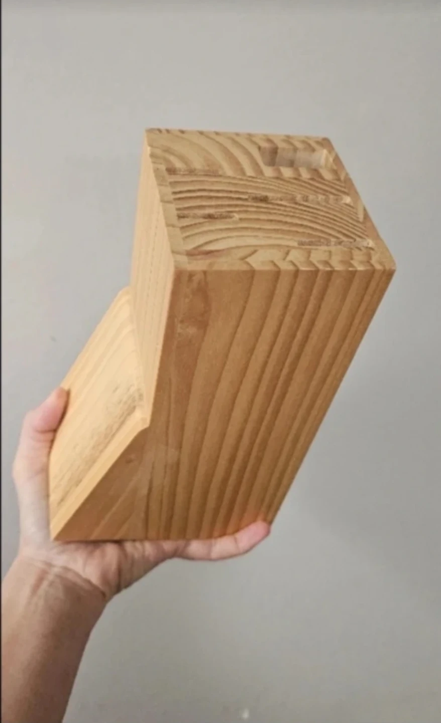 Wooden Knife Block Holder