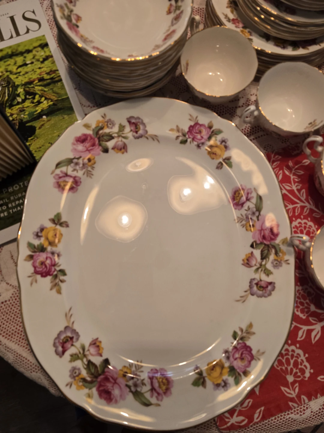Vintage Royal Osborne Fine Bone China Dinner Set - photo 2