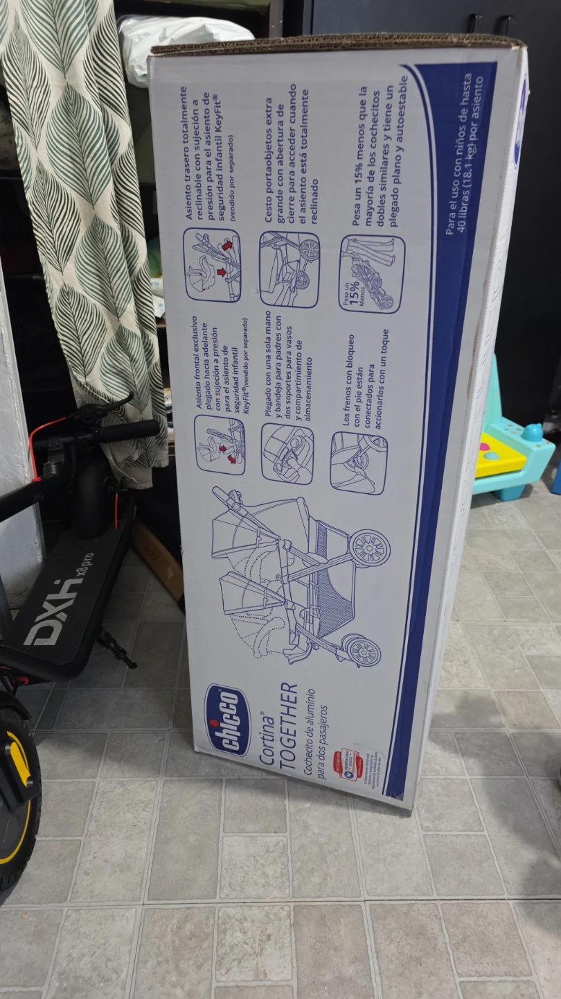 Chicco Cortina Together Two-Passenger Aluminum Stroller - photo 2