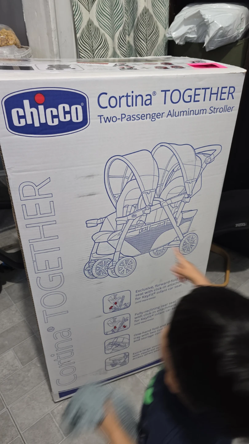 Chicco Cortina Together Two-Passenger Aluminum Stroller - photo 3
