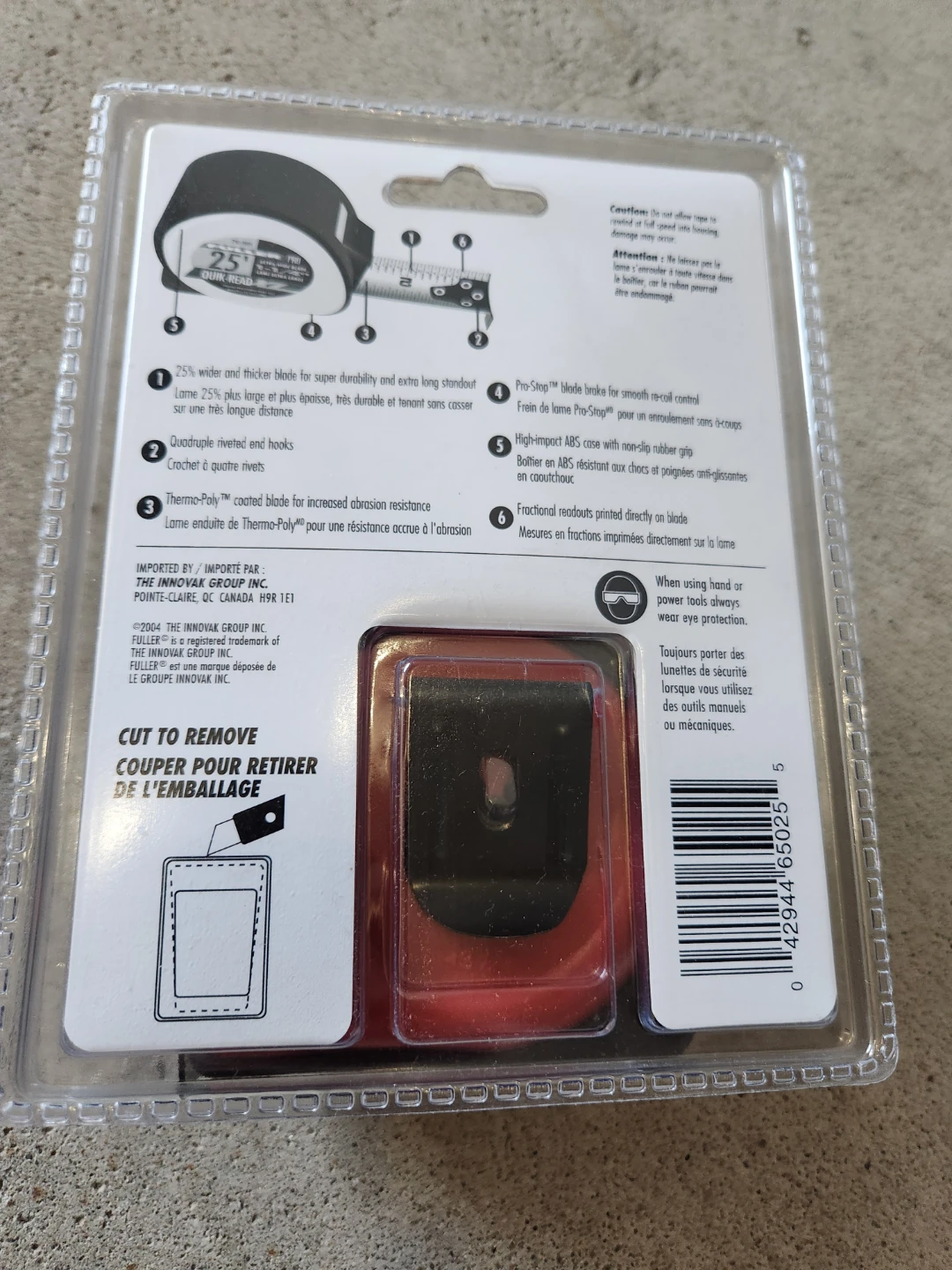 Fuller Pro Quik-Read Tape Measure 25' x 1-1/4" - photo 2