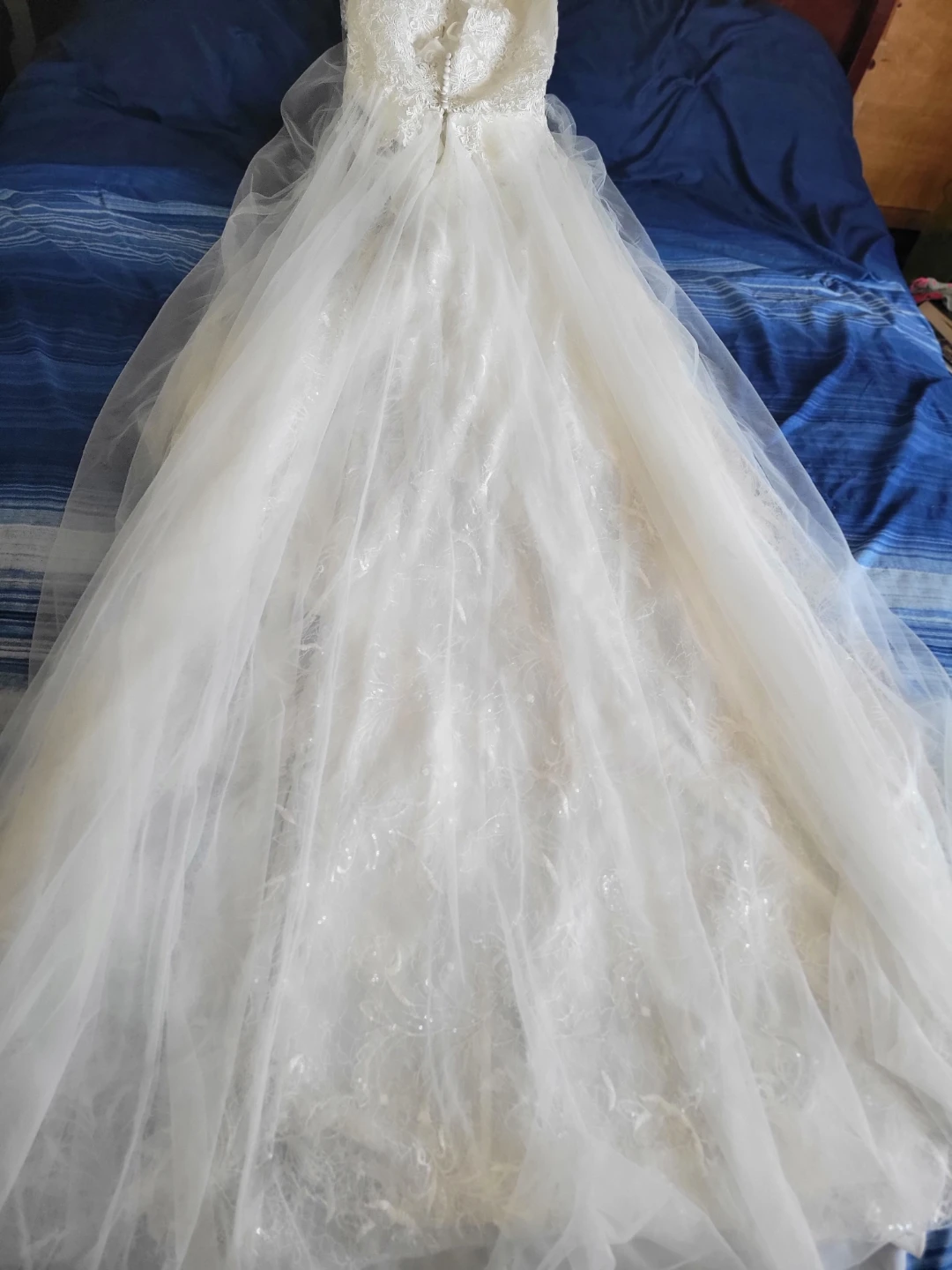 White Lace Wedding Dress - photo 5