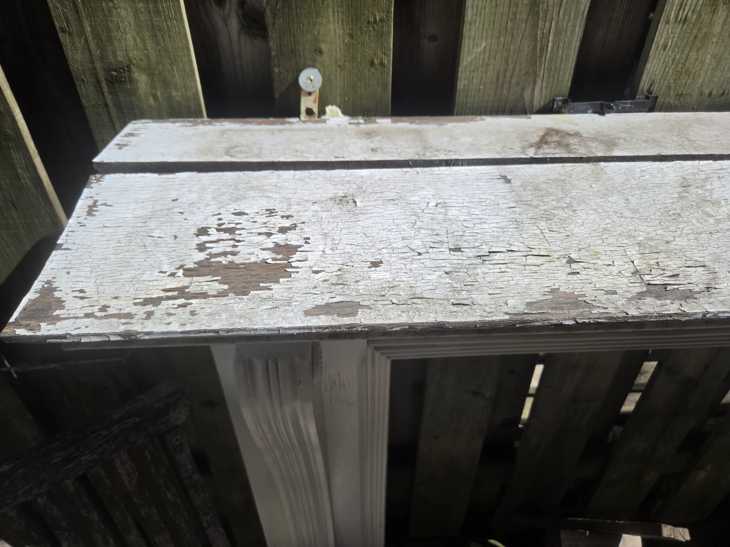 White Wooden Fireplace Mantel - photo 2