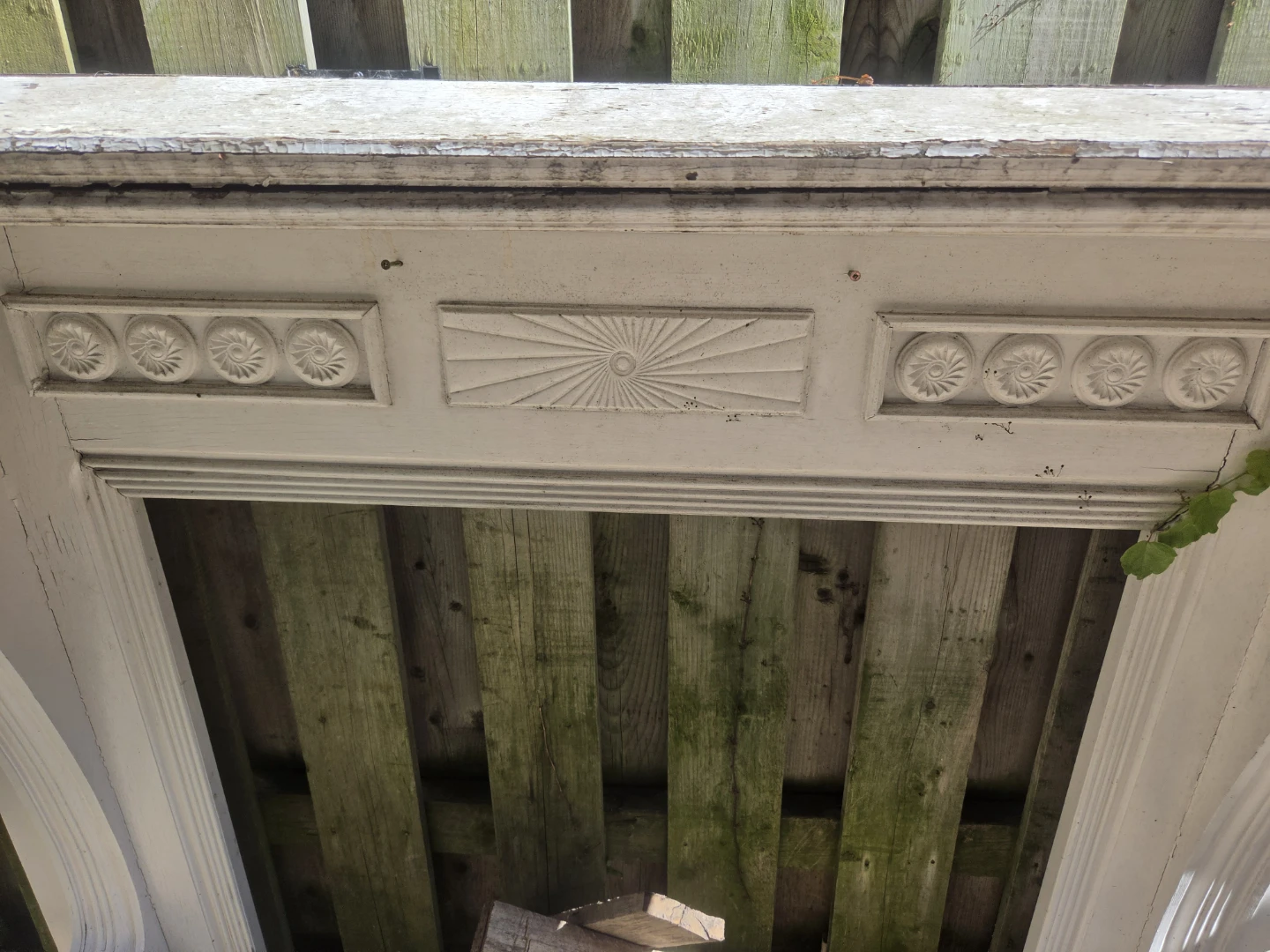 White Wooden Fireplace Mantel - photo 3
