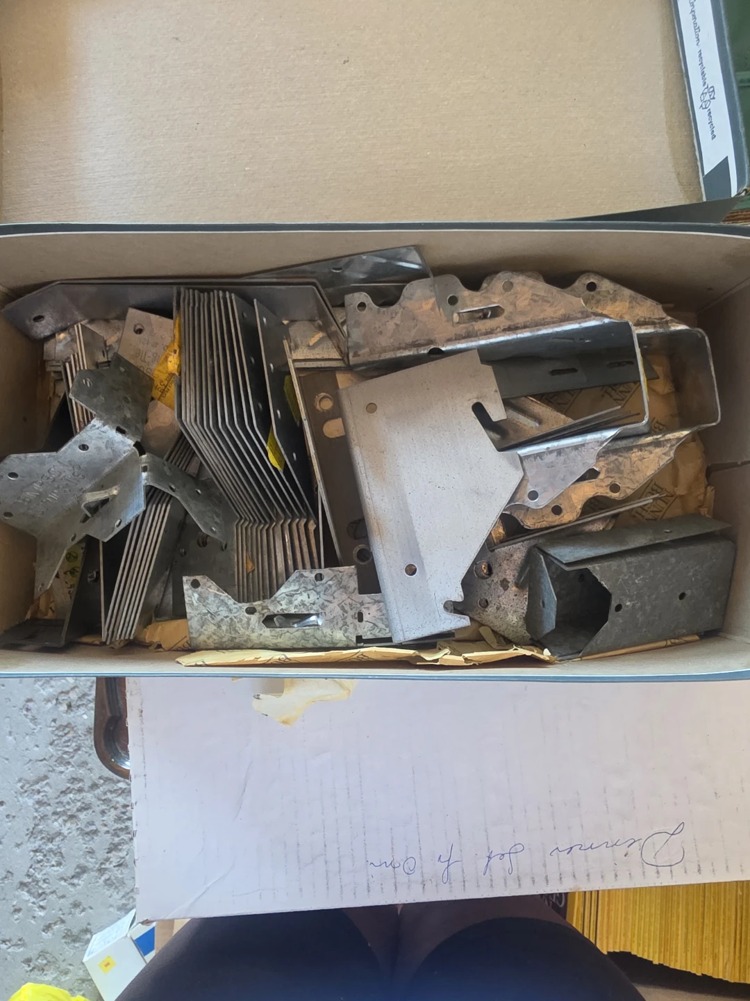 Assorted Metal Joist Hangers and Brackets