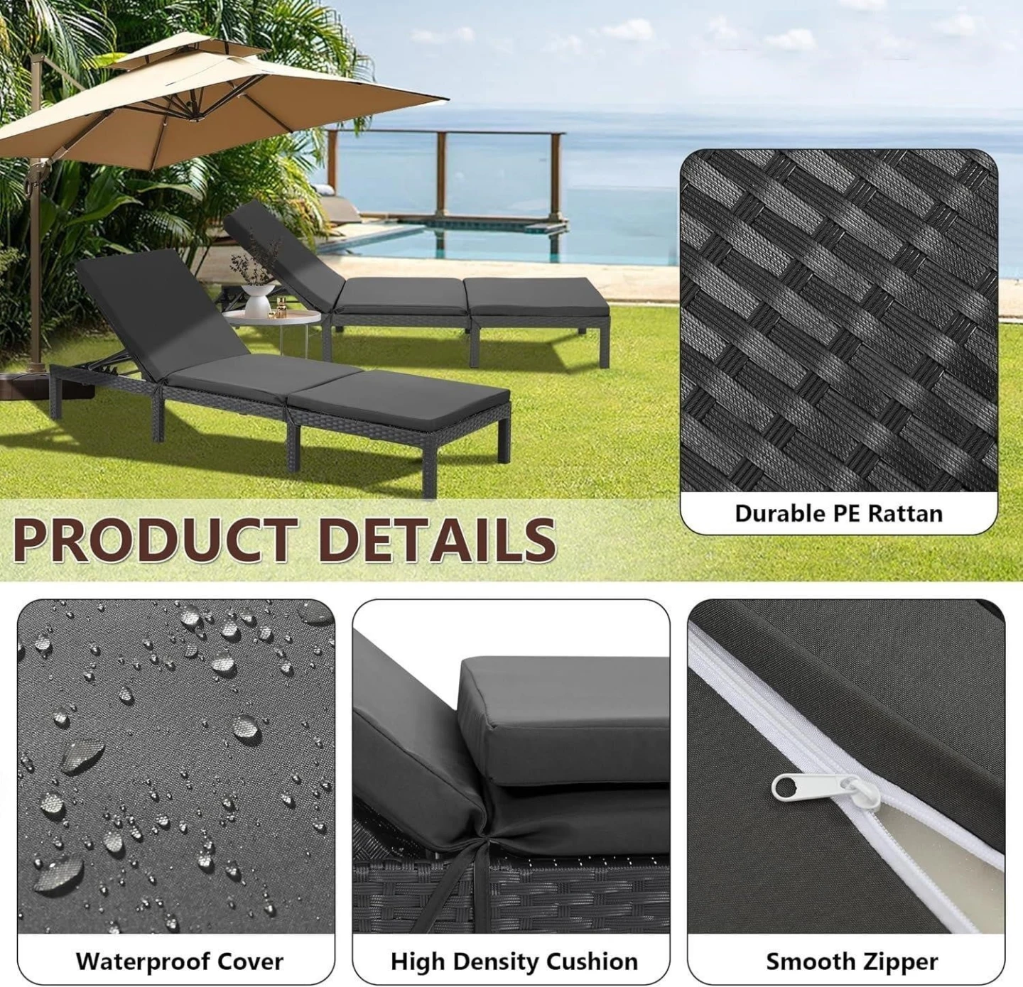 Rattan lounger.  Brand new in the box. $200 off - photo 3