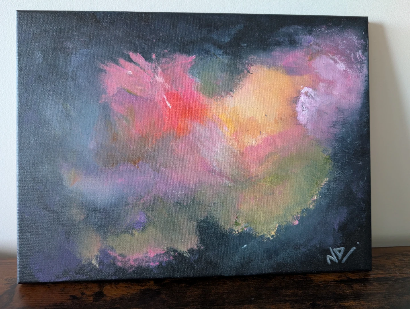 Abstract Acrylic Painting on Canvas