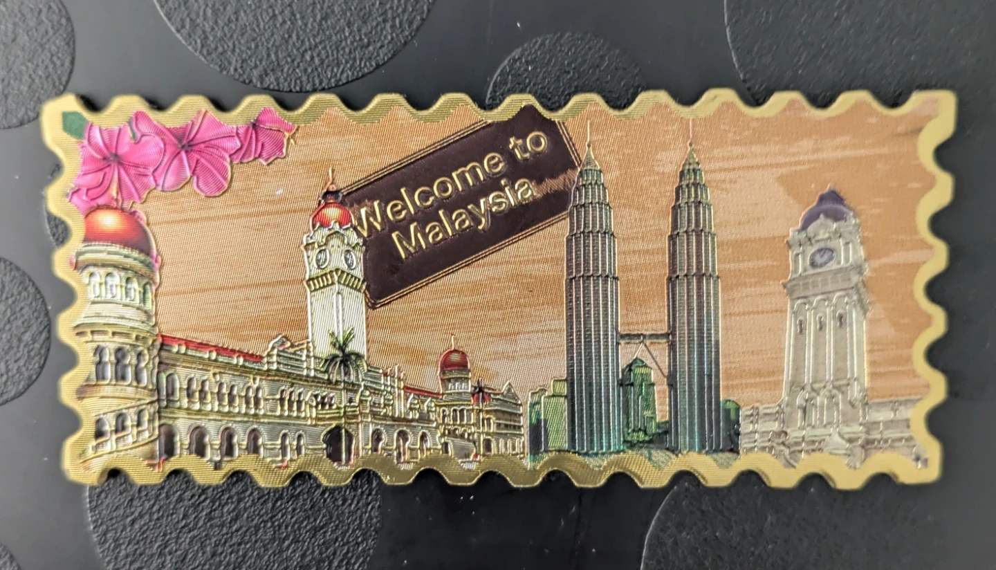 ⚽ Welcome to Malaysia Souvenir Magnet