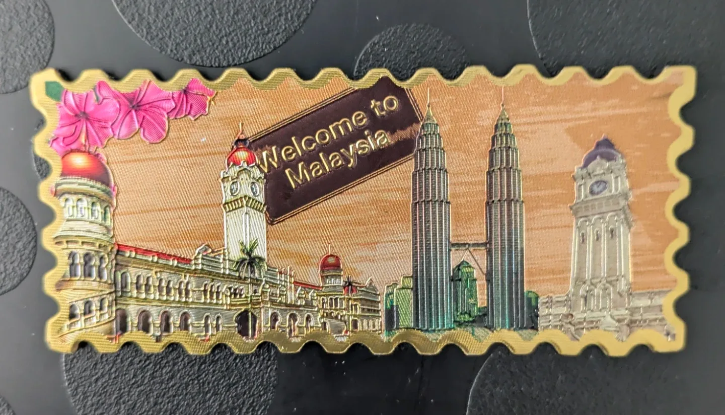 ⚽ Welcome to Malaysia Souvenir Magnet