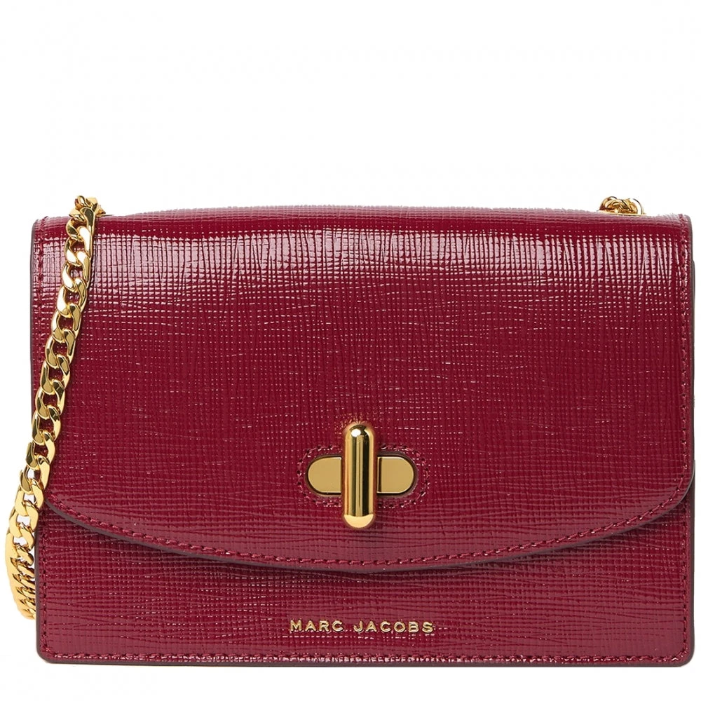 Marc Jacobs Maroon Leather Shoulder Bag