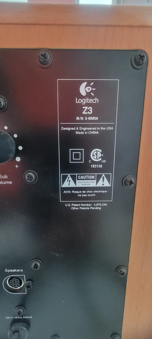 Logitech Z3 Speaker System with Subwoofer - photo 3