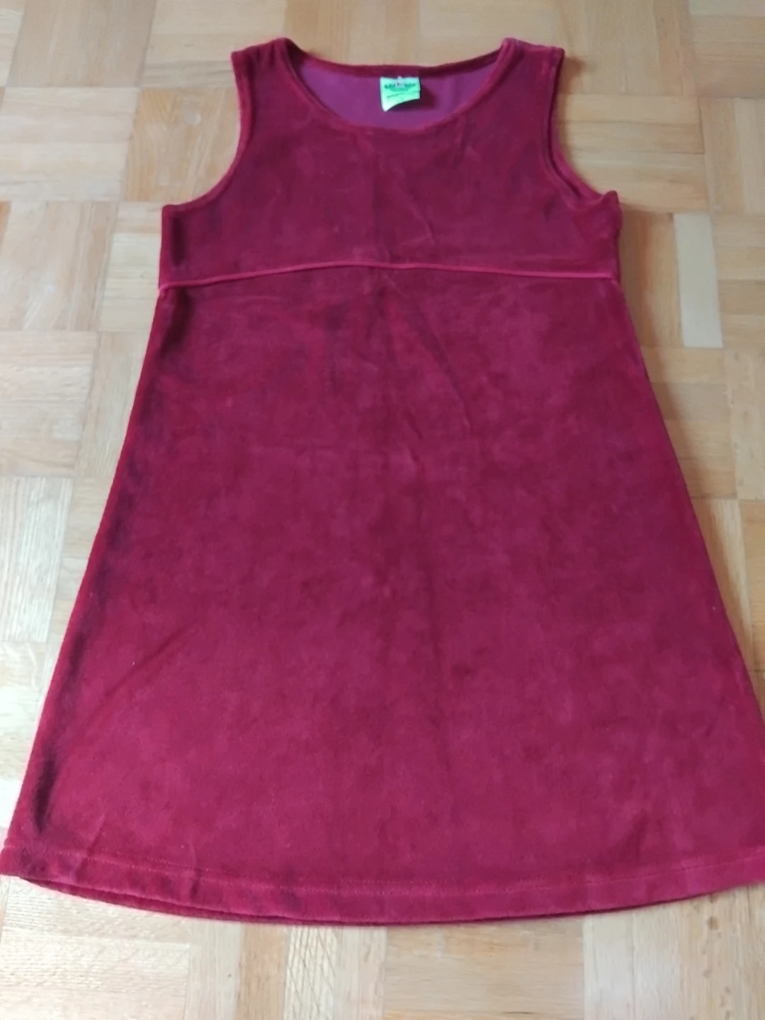WKW Velour Dress - burgandy