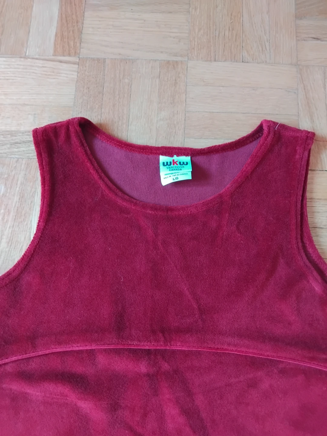 WKW Velour Dress - burgandy - photo 2