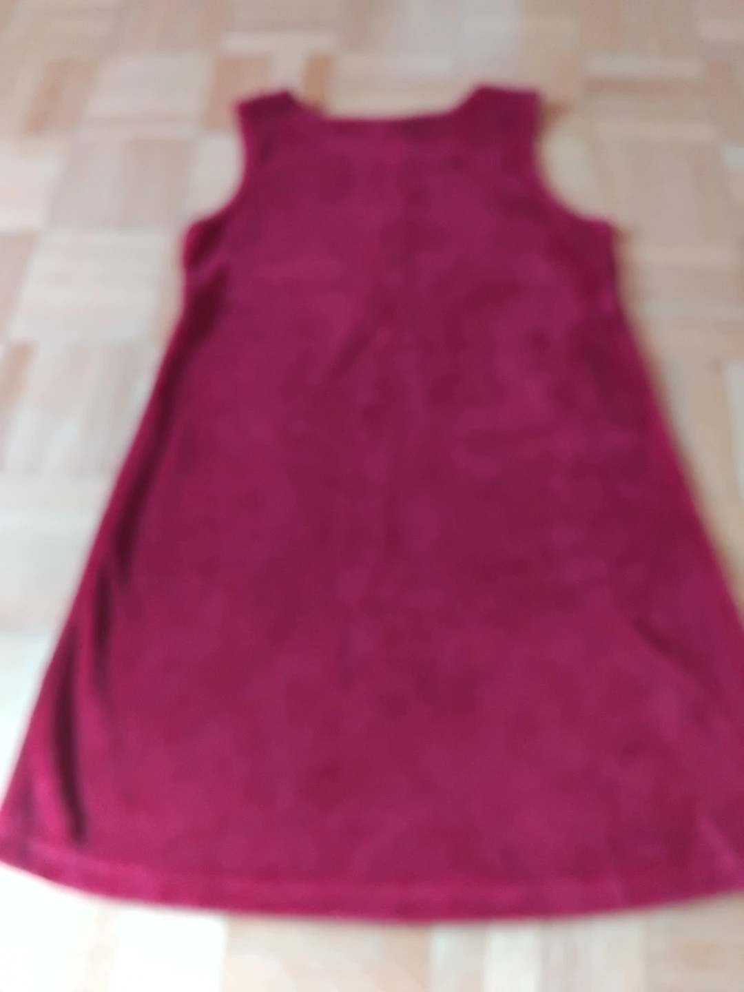 WKW Velour Dress - burgandy - photo 3